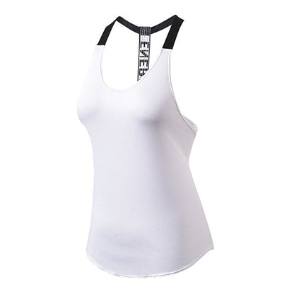 Women Fitness Sport Yoga Shirt  Sleeveless Sportswear