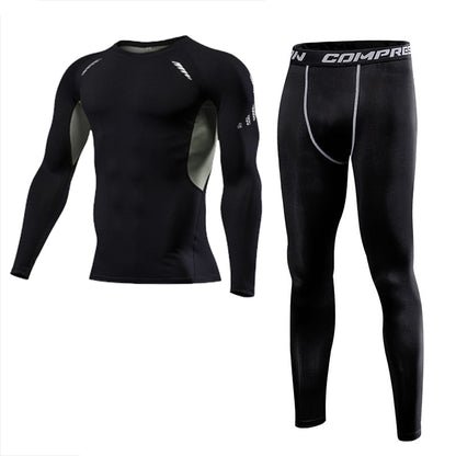 Men Clothing Sportswear Gym Fitness Compression Suits