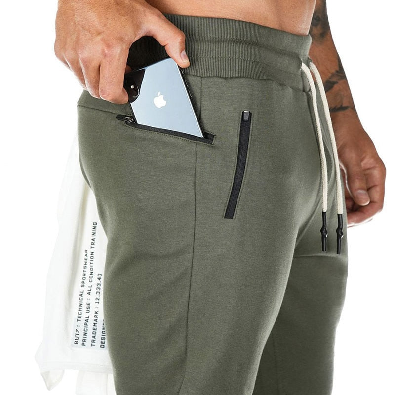 New Cotton Gym Pants Men Quick Dry Fit Running Jogging