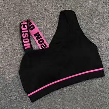 New Letter Cut Out Sports Bra Women Fitness Yoga