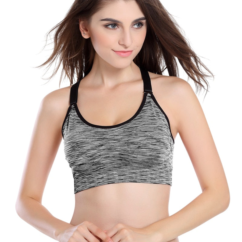 Women Sports Bra Adjustable Spaghetti Strap Padded