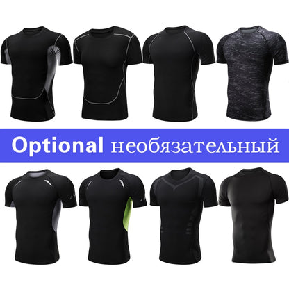 Men Clothing Sportswear Gym Fitness Compression Suits