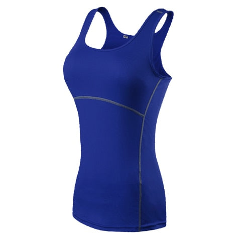 Women Fitness Sport Yoga Shirt  Sleeveless Sportswear