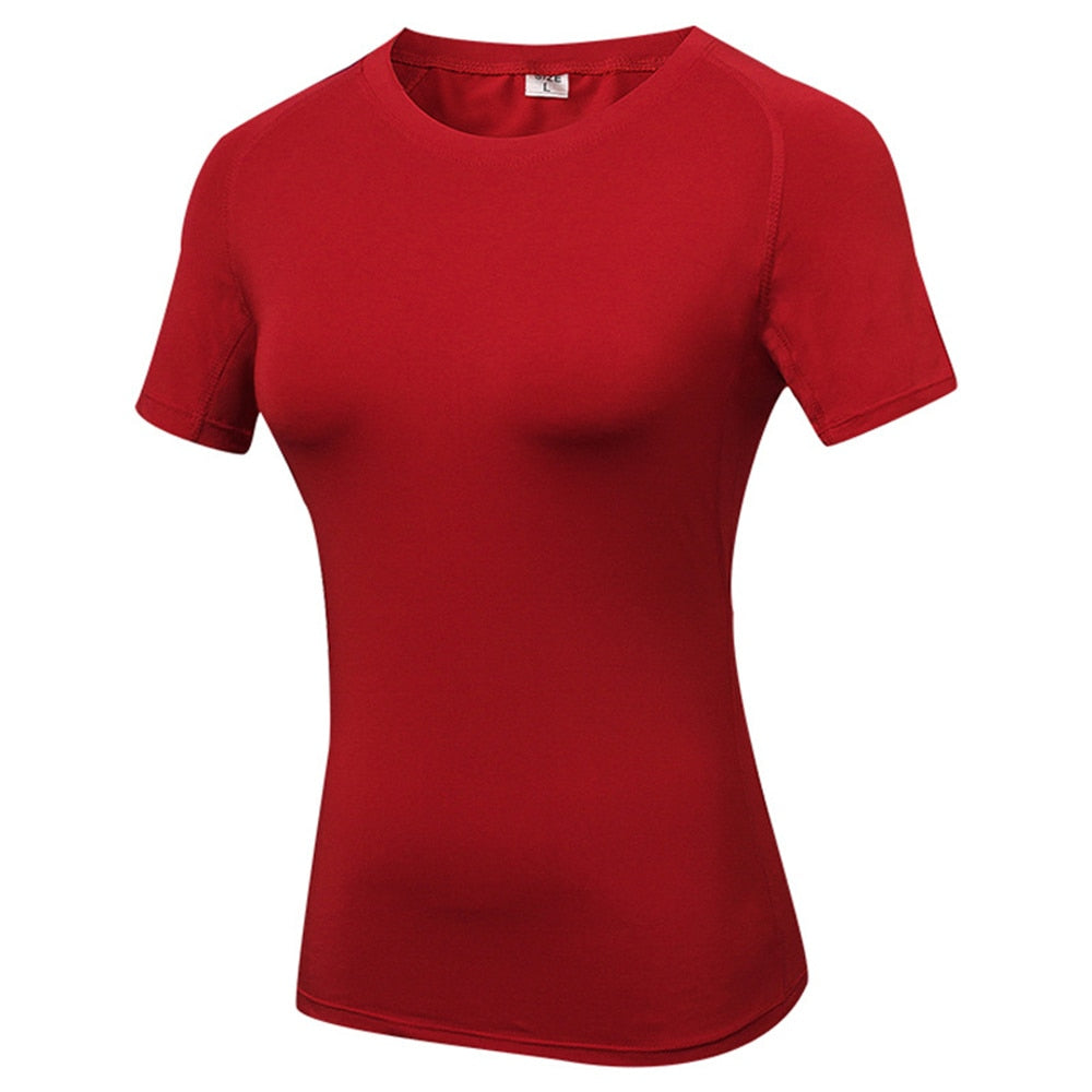 Fitness Women Shirts Quick Drying T Shirt Elastic