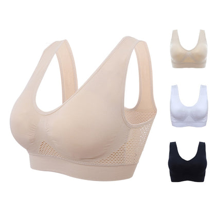 Breathable Sports Bras Women Hollow Out Padded