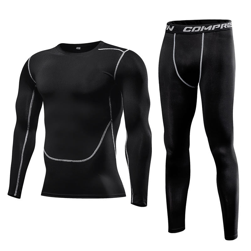 Men Clothing Sportswear Gym Fitness Compression Suits