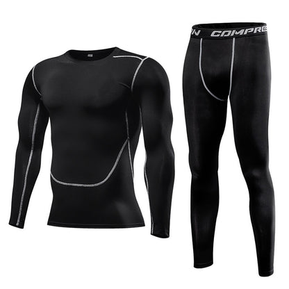 Men Clothing Sportswear Gym Fitness Compression Suits