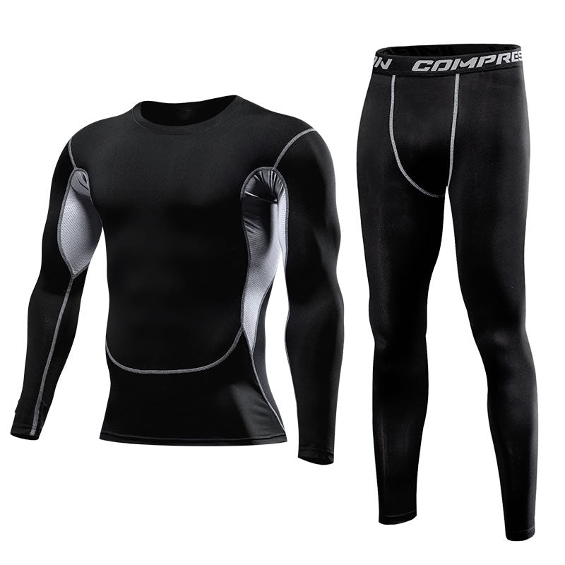 Men Clothing Sportswear Gym Fitness Compression Suits