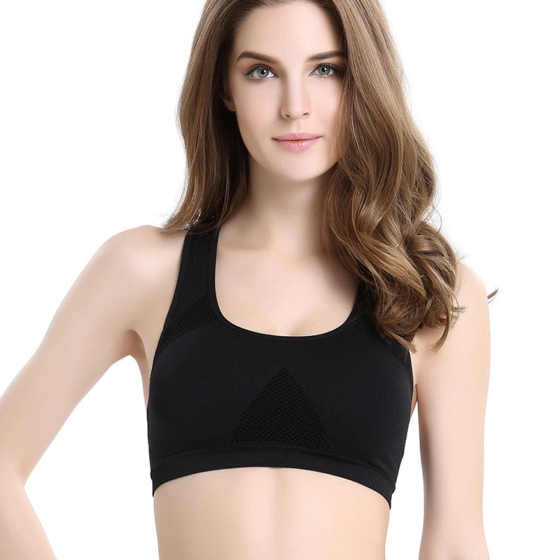 Women Breathable Sports Bra Absorb Sweat Shockproof