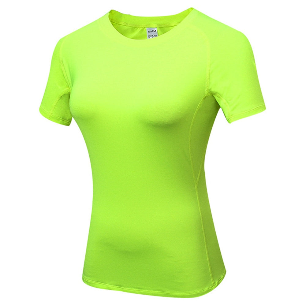 Fitness Women Shirts Quick Drying T Shirt Elastic