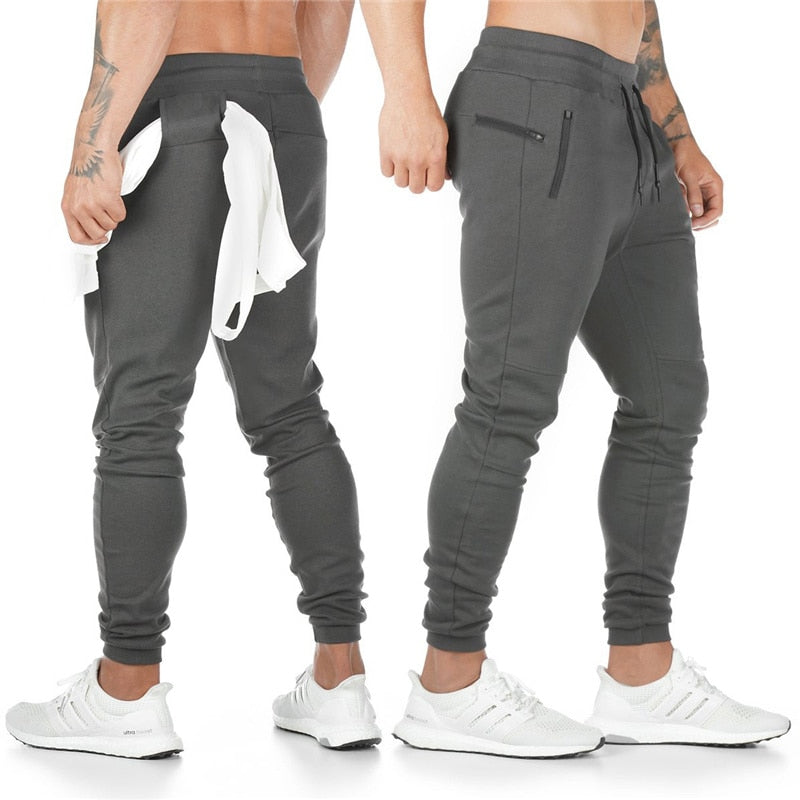 New Cotton Gym Pants Men Quick Dry Fit Running Jogging