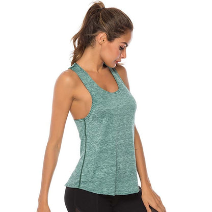 Sleeveless Racerback Yoga Vest Sport Singlet Athletic