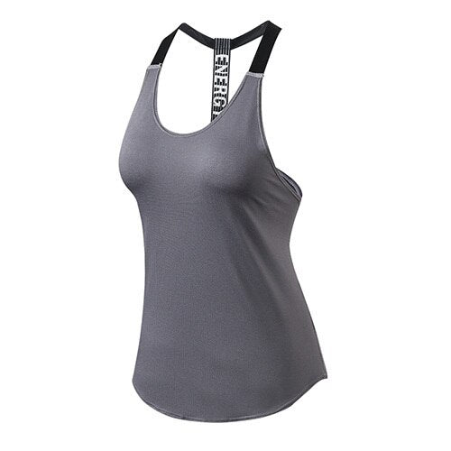 Quality 15% spandex Fitness Sports Yoga Shirt Quickly Dry