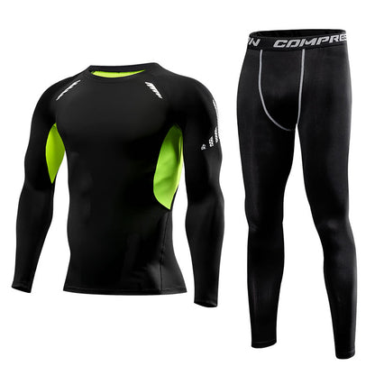 Men Clothing Sportswear Gym Fitness Compression Suits