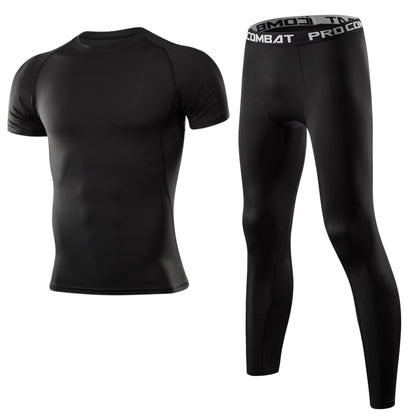 Men Clothing Sportswear Gym Fitness Compression Suits