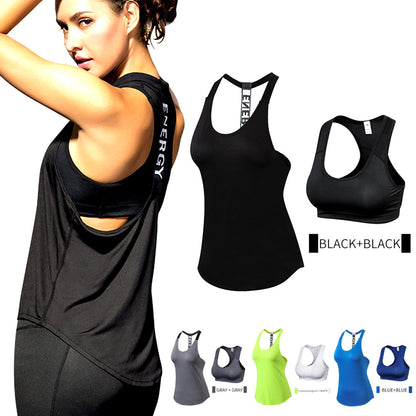 Quality 15% spandex Fitness Sports Yoga Shirt Quickly Dry