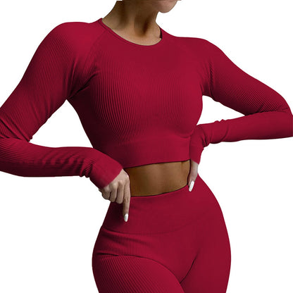 Seamless Yoga Set Women Sports Suit Fitness