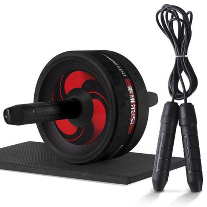 2 in 1 Ab Roller Jump Rope No Noise Abdominal Wheel