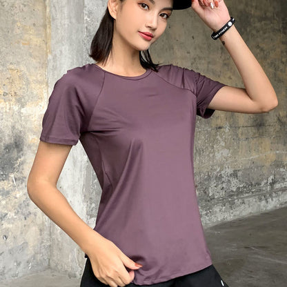 Women Sport T-shirt Quick Drying Mesh Sweat Wicking