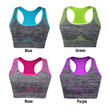 Women Professional Sport Bra Padded Push Up Shockproof