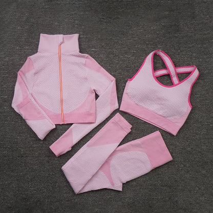 Women Yoga Set Gym Clothing Female Sport Fitness