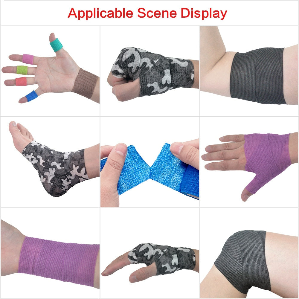 Colorful Sport Self Adhesive Elastic Bandage Wrap Tape