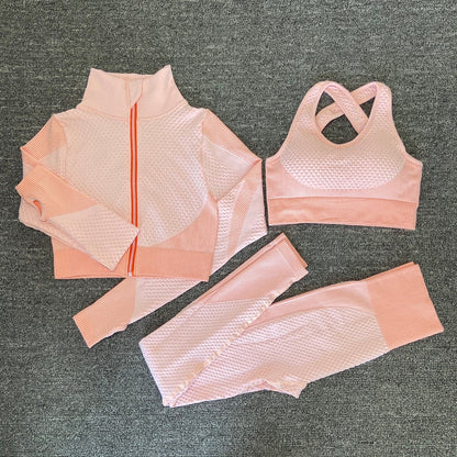 Women Yoga Set Gym Clothing Female Sport Fitness