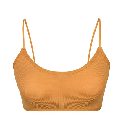 Modal Cross Back Sports Bra Thin Shoulder Straps