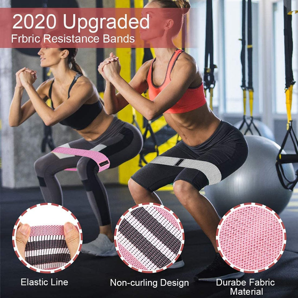 Fitness Rubber Band Elastic Yoga Resistance Bands Set