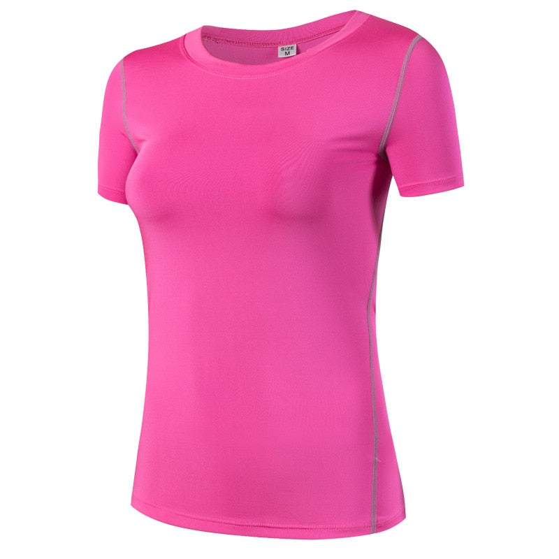 Fitness Women Shirts Quick Drying T Shirt Elastic