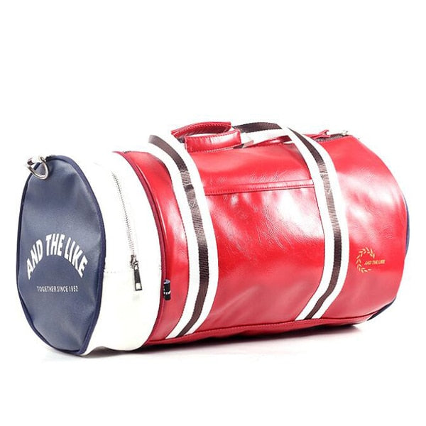 PU Leather Sports Gym Bag Multifunction Training