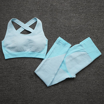 Seamless  Women Yoga Sets Female Sport Gym