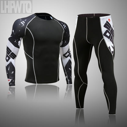 Sports Suit MMA rashgard male Quick drying Sportswear