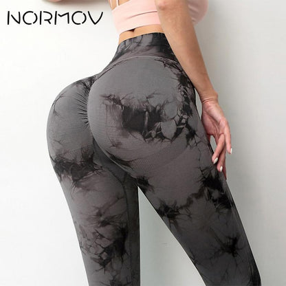 Tie-Dye High Waist Yoga Leggings Women Sport Running