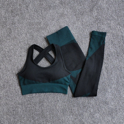 Women Fitness Sport Yoga Suit Seamless Women Yoga Sets