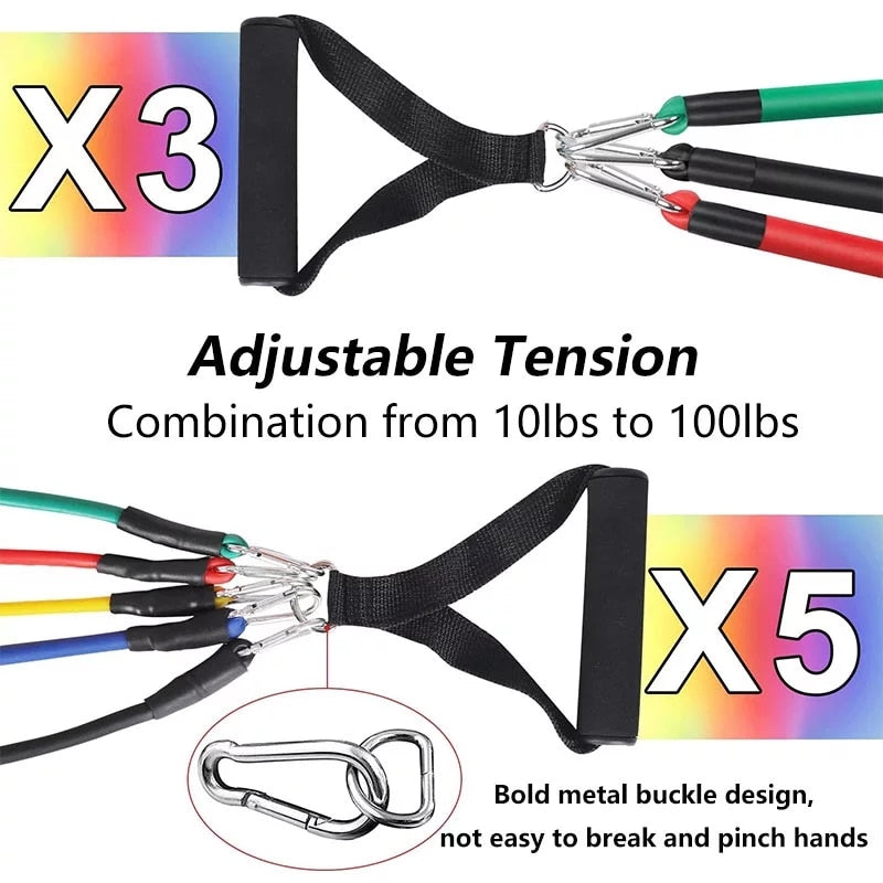 Latex Pull Rope Resistance Bands Indoor Fitness Equipment