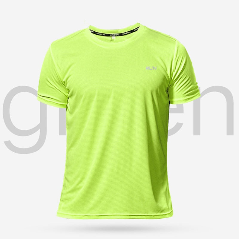 Multicolor Quick Dry Short Sleeve Sport T Shirt Gym