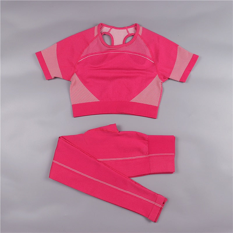 Seamless Sport Set Women Long Two Piece