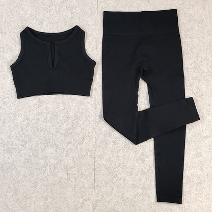 Seamless Yoga Set Fitness Suit Women Gym Sets