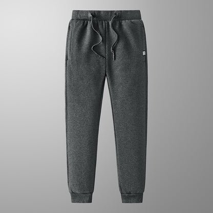 New Winter Thick Warm Fleece Sweatpants Men Joggers