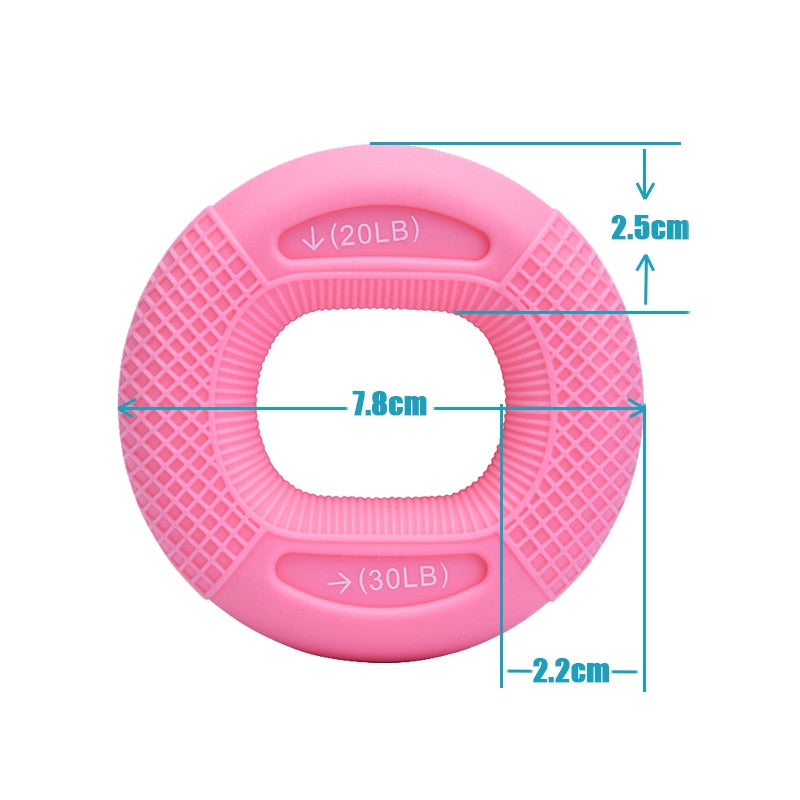 Silicone Adjustable Hand Grip Gripping Ring Finger