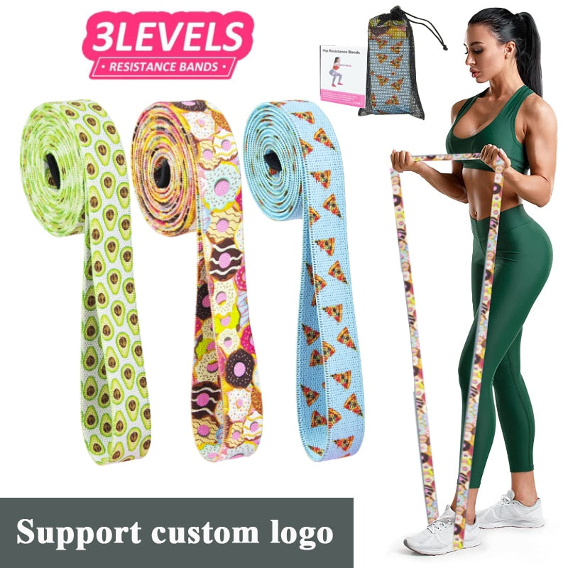 Booty Fabric Resistance Bands Set Hip Exercise Loops