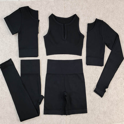 Seamless Yoga Set Fitness Suit Women Gym Sets