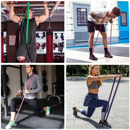 Training Resistance Bands Gym Home Fitness Rubber