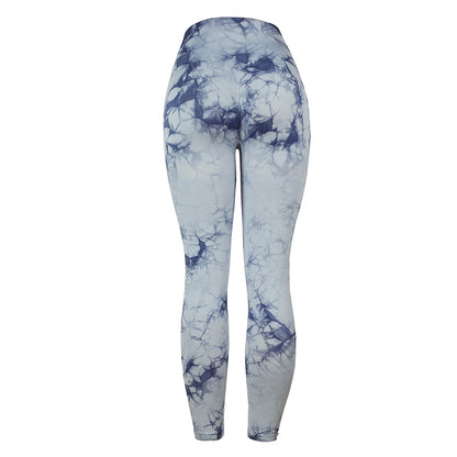 Tie Dye Leggings Sport Women Fitness Sexy High Waist