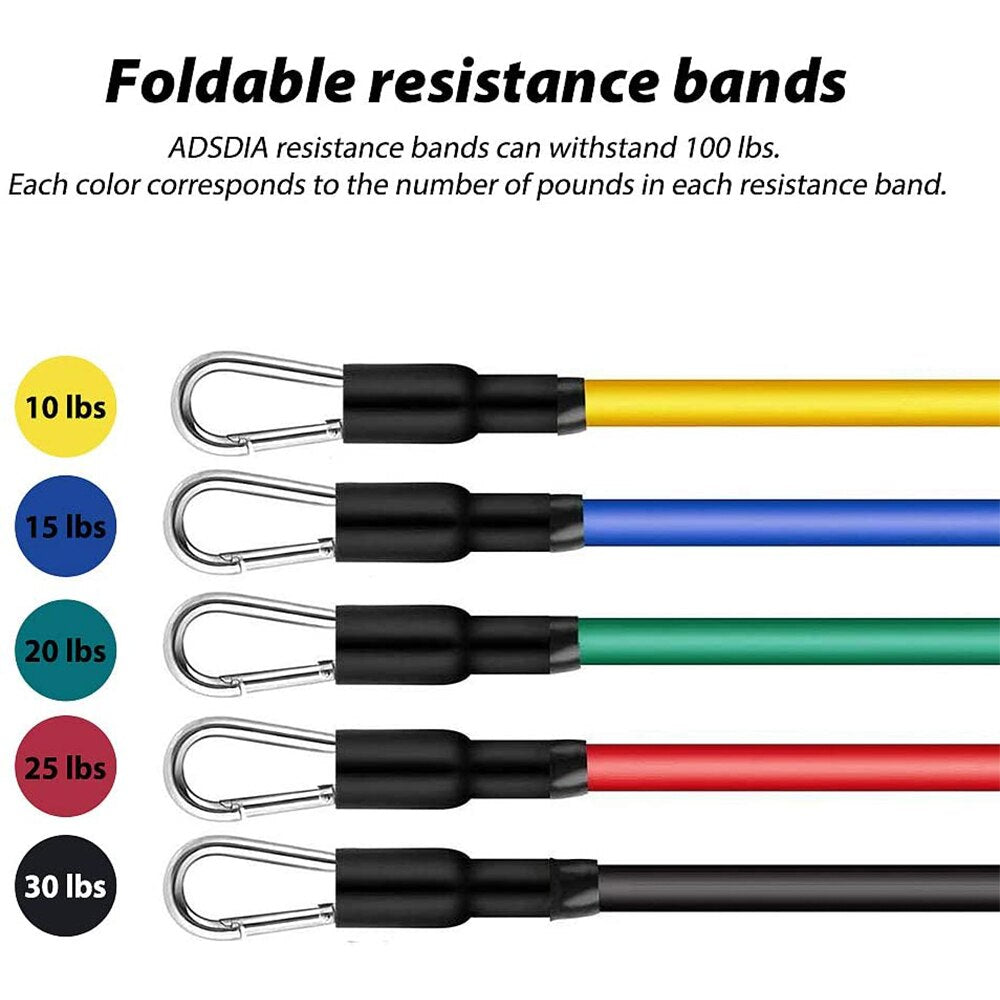 Resistance Bands Set Bodybuilding Home Gym