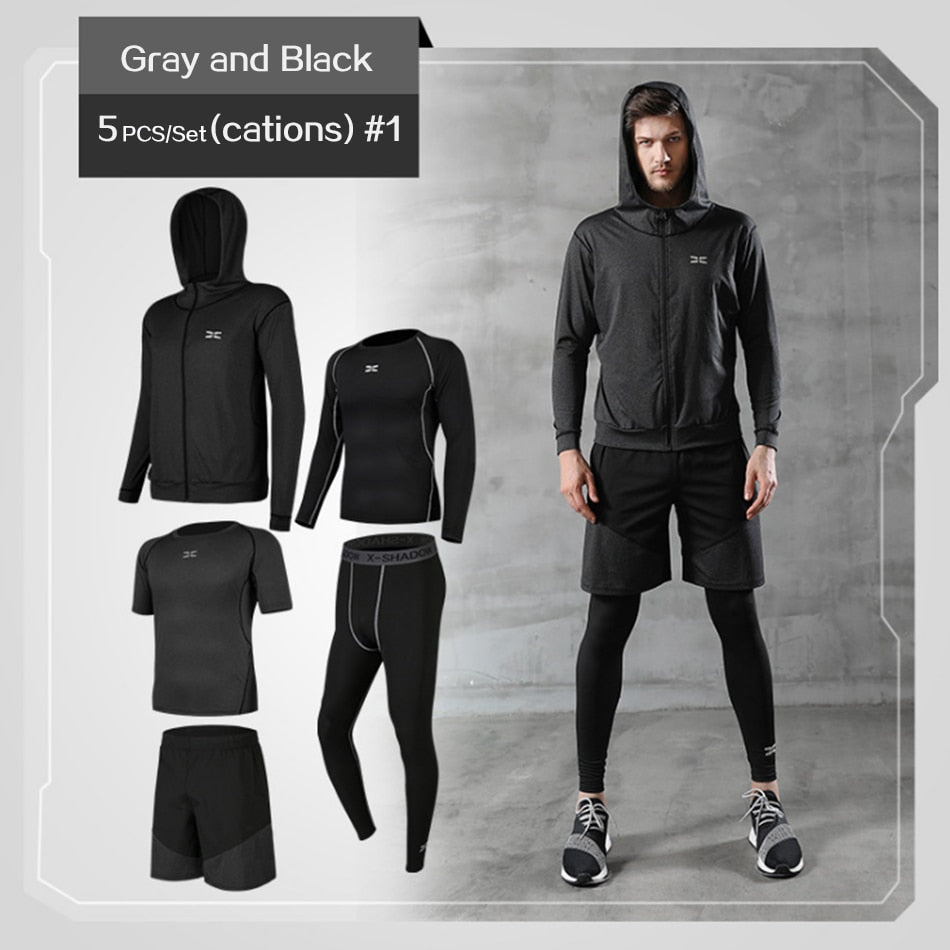 Tracksuit Gym Fitness Compression Sports Suit Clothes