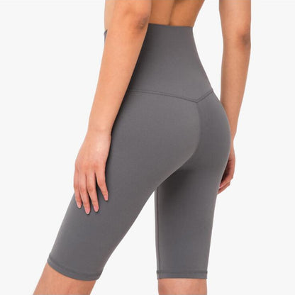 Woman High Waist Energy Yoga Shorts Seamless