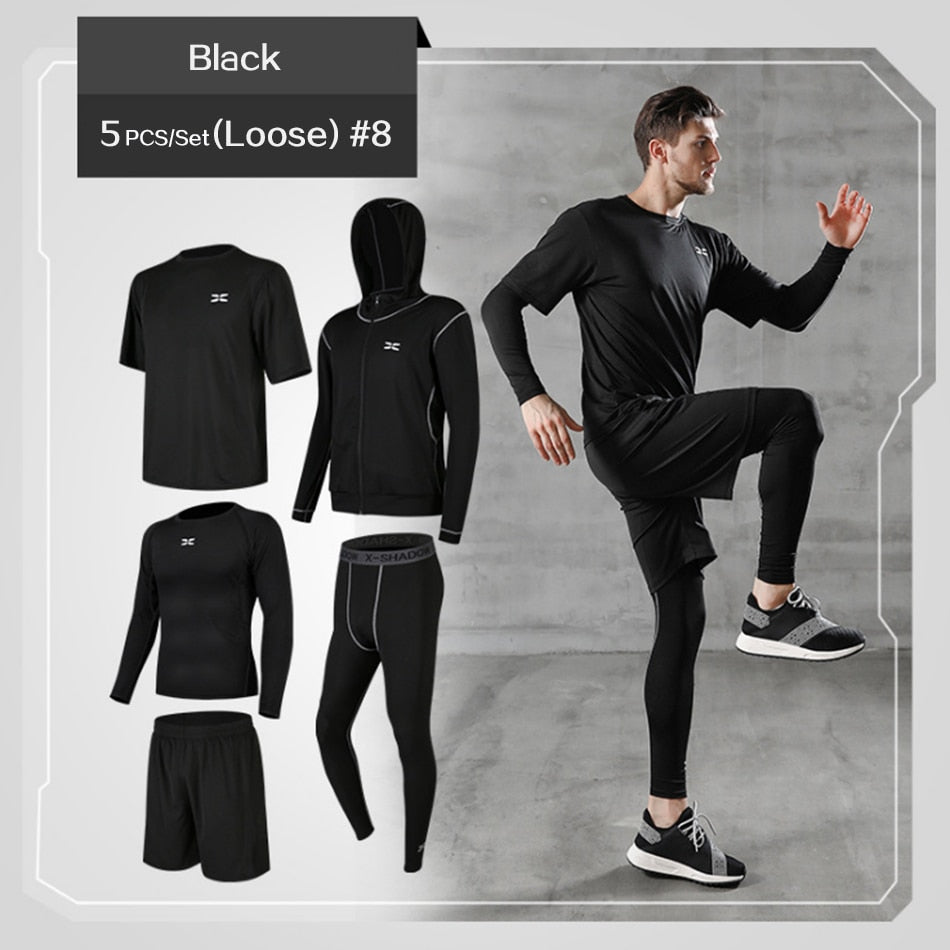 Tracksuit Gym Fitness Compression Sports Suit Clothes