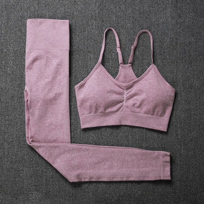 Women Fitness Yoga Sets Newest Seamless Sports Suits